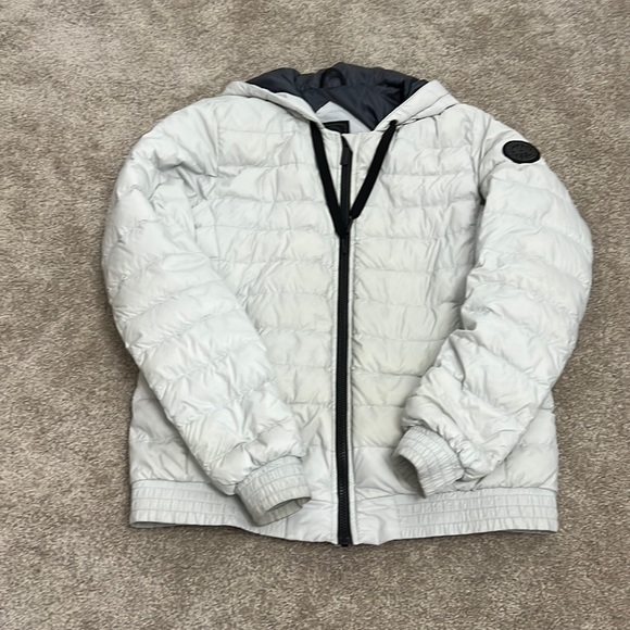 Women’s Canada Goose Richmond down hoody black label jacket - Silver - Picture 1 of 6